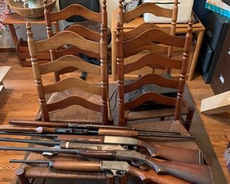 Beautiful set of four antique chairs