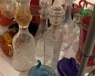 Vintage decanters