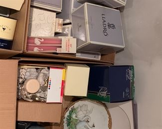 Lladro and other nice items still in boxes