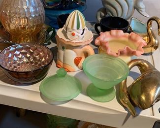 Fenton, swans, vintage