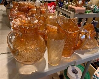 Tons of carnival glass!!!