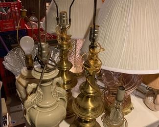 Brass lamps