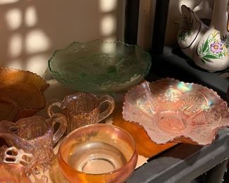Carnival glass, depression glass