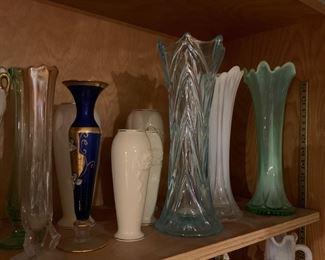 Vases, Lenox, Carnival glass, fenton