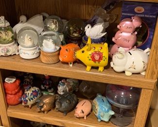 Vintage piggy banks