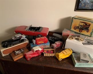 Vintage car models and Avon