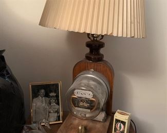 Vintage electric meter lamp