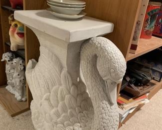 Beautiful swan table / plant stand