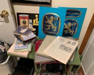 Vintage Lowenbrau beer signs
