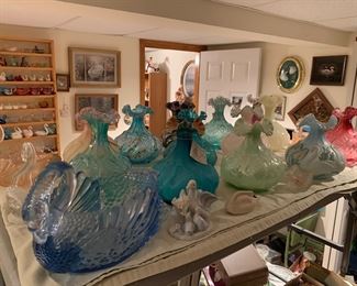 Vintage glassware, Fenton vases
