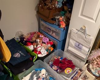 Almost every Beanie Baby made in 3 rooms of the house!
