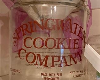 Vintage Springwater cookie jar