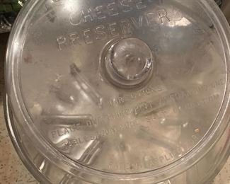 Antique cheese preserver bowl with lid