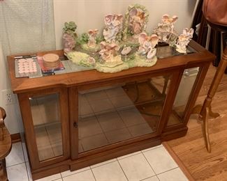 Beautiful hall table with glass shelf