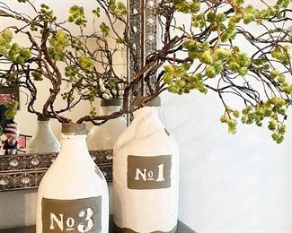 Ceramic Vintage Bottle Look Vases