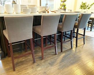 Nailhead Accent Bar Stools