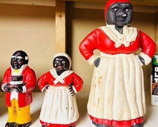 Vintage cast iron banks