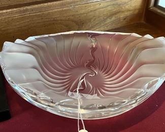 Spectacular signed Lalique dish