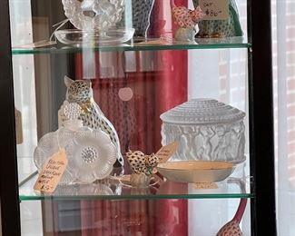 Case full of Herend pieces and other nice things