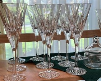 Crystal wine glasses