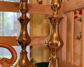 Brass candlesticks