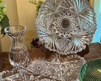 Lovely cut glass pieces