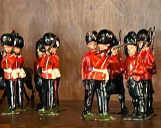 Lead soldiers and horses