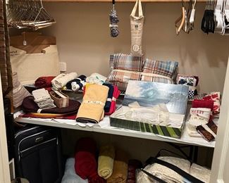 Linens and vintage dolls