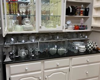 Wedgewood Chrysal glasses and other glassware