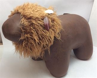 JOSHUA STEINBERG CLASSIC SAFARI LION OTTOMAN