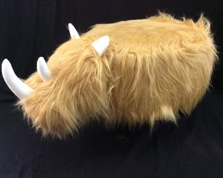 JOSHUA STEINBERG CLASSIC SAFARI RHINO OTTOMAN, NEW