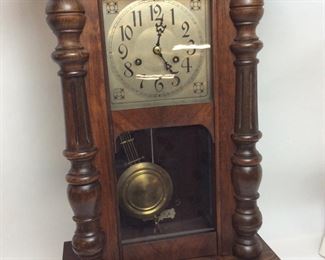 ANTIQUE GERMAN PENDULUM WALL CLOCK