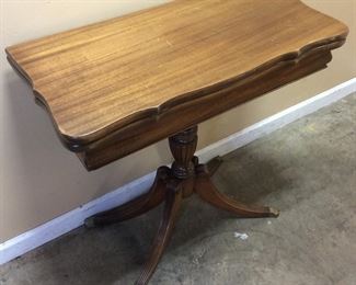 ANTIQUE FLIP TOP TEA TABLE
