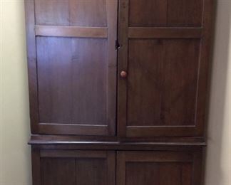 ANTIQUE CORNER ARMOIRE