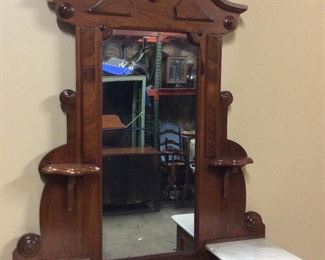 VICTORIAN EAST LAKE STYLE MARBLE TOP