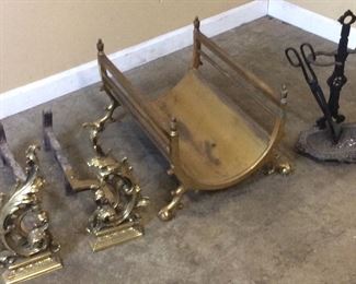 ANTIQUE FIREPLACE TOOLS