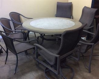 ALL WEATHER WICKER PATIO SET