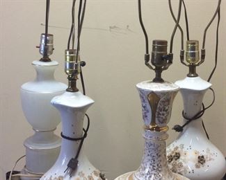 VINTAGE LAMPS GROUP (4)