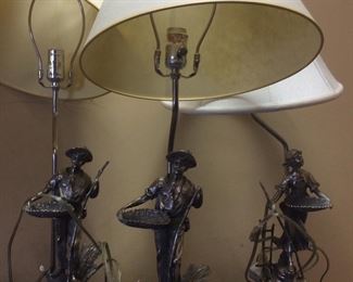 VINTAGE FIGURAL LAMPS (3)