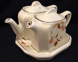 1990 HALL CHINA JEWEL TEA AUTUMN LEAF