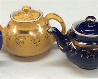  (4) HALL CHINA TEAPOTS