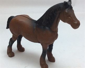 VTG. CAST IRON HORSE, 9’’ H