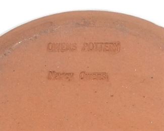 OWENS POTTERY PLATE & BOWL