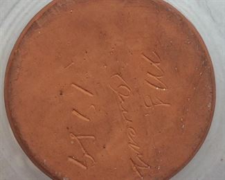 OWENS POTTERY PLATE & BOWL