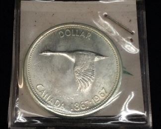 1967 CANADA SILVER DOLLAR CENTENNIAL