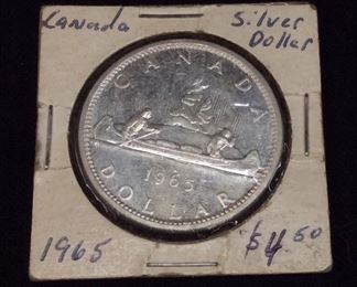 1965 CANADA SILVER DOLLAR