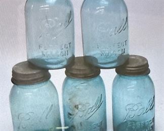  (5) VTG. MASON BALL JARS