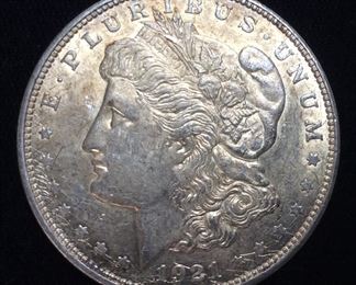 1921-D MORGAN SILVER DOLLAR