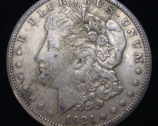 1921-S MORGAN SILVER DOLLAR
