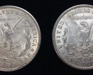  (2) 1921-P MORGAN SILVER DOLLARS